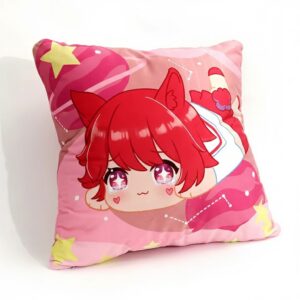 Purple Chomp Face Throw Pillow