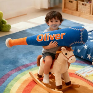 Alternative view of Custom Name Baseball Bat Pillow