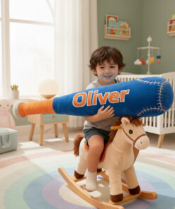 Custom Name Baseball Bat Pillow