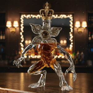 Alternative view of Stranger Things Demogorgon Upside Down Whiskey Bottle Unique Monster Liquor Bottle Gift 2025