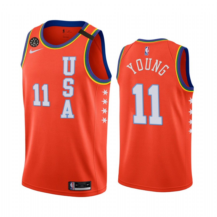 Usa Team 2020 Nba Rising Star Trae Young Atlanta Hawks Basketball Jersey Red