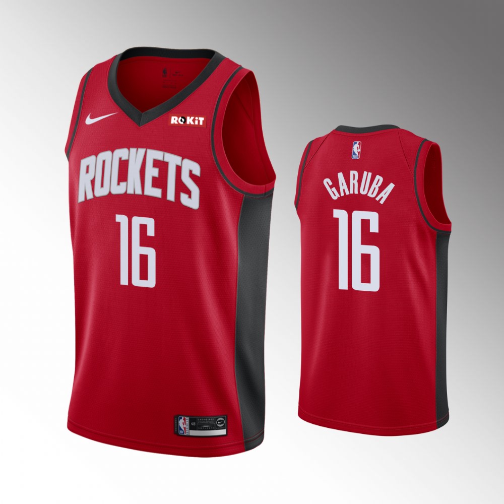 Usman Garuba Houston Rockets 2021 Icon Edition Red Basketball Jersey