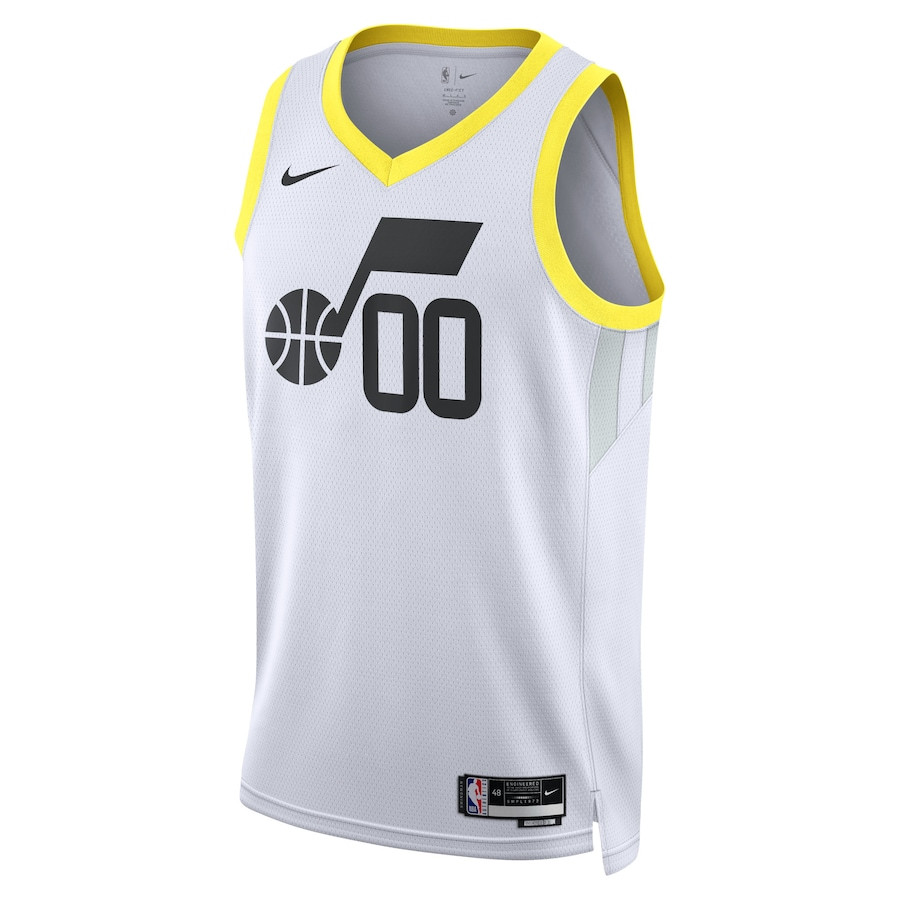 Alternative view of Utah Jazz 2023/24 Association Swingman Custom Men Hockey Jersey - White - JS613 