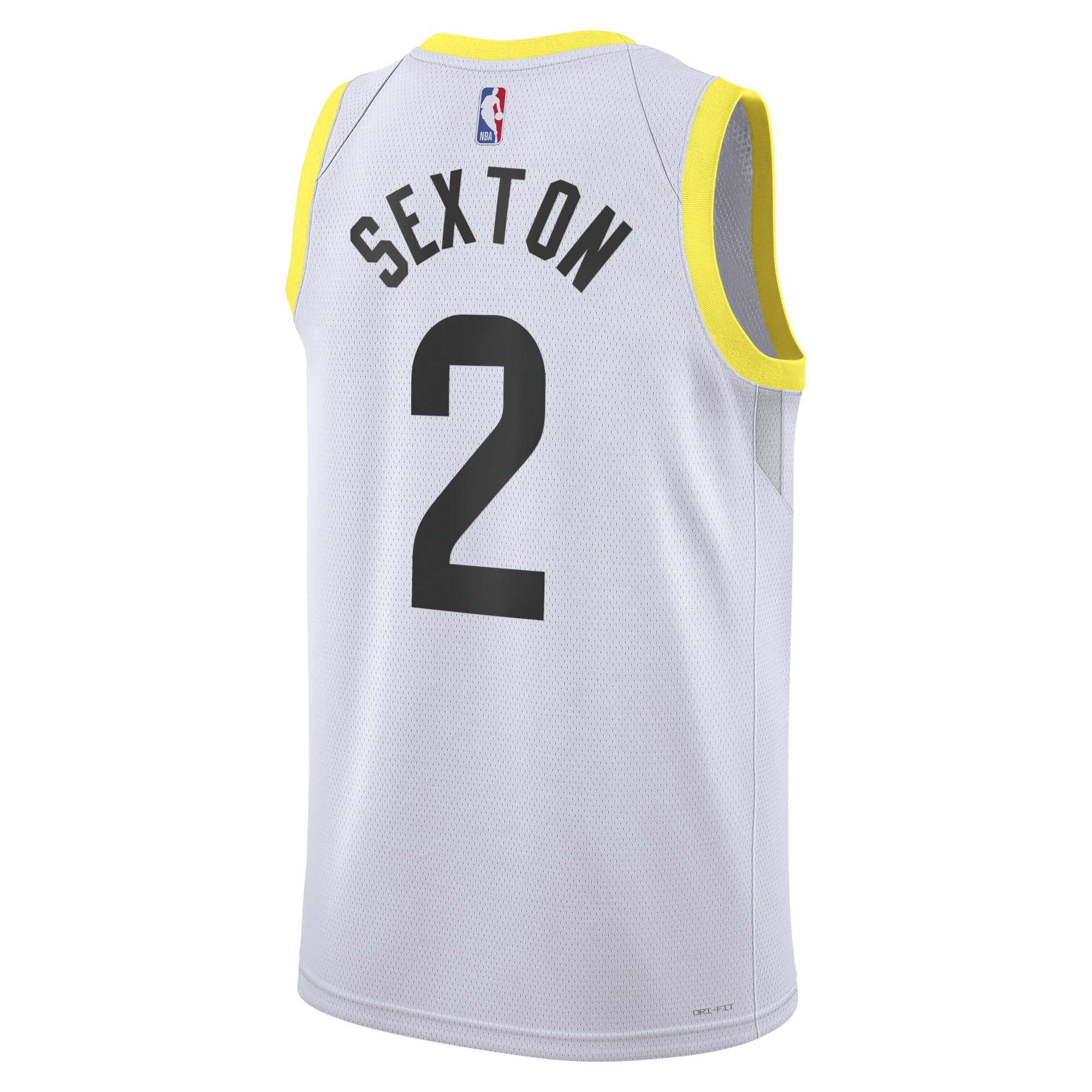 Alternative view of Utah Jazz Association Edition Swingman Hockey Jersey - White - Colin Sexton - Unisex - JS602 