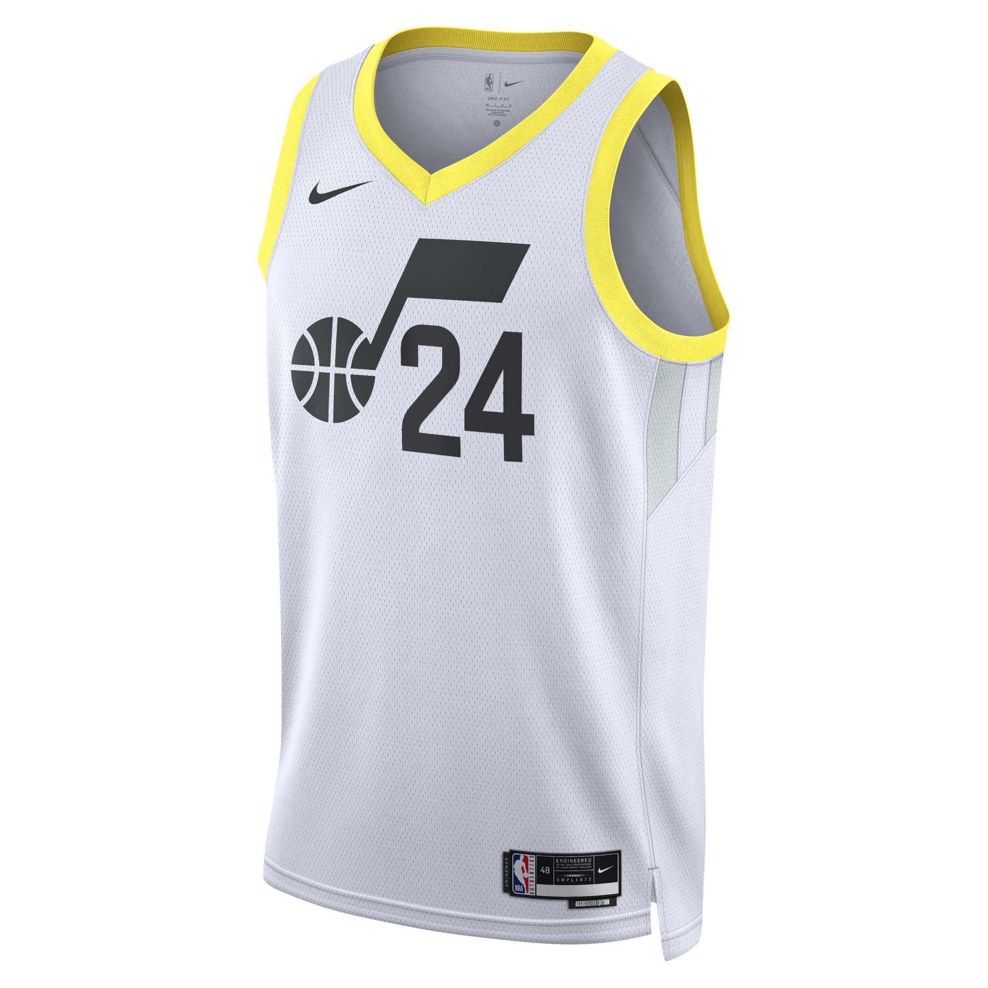 Utah Jazz Association Edition Swingman Basketball Jersey - White - Walker Kessler - Unisex - JS243 