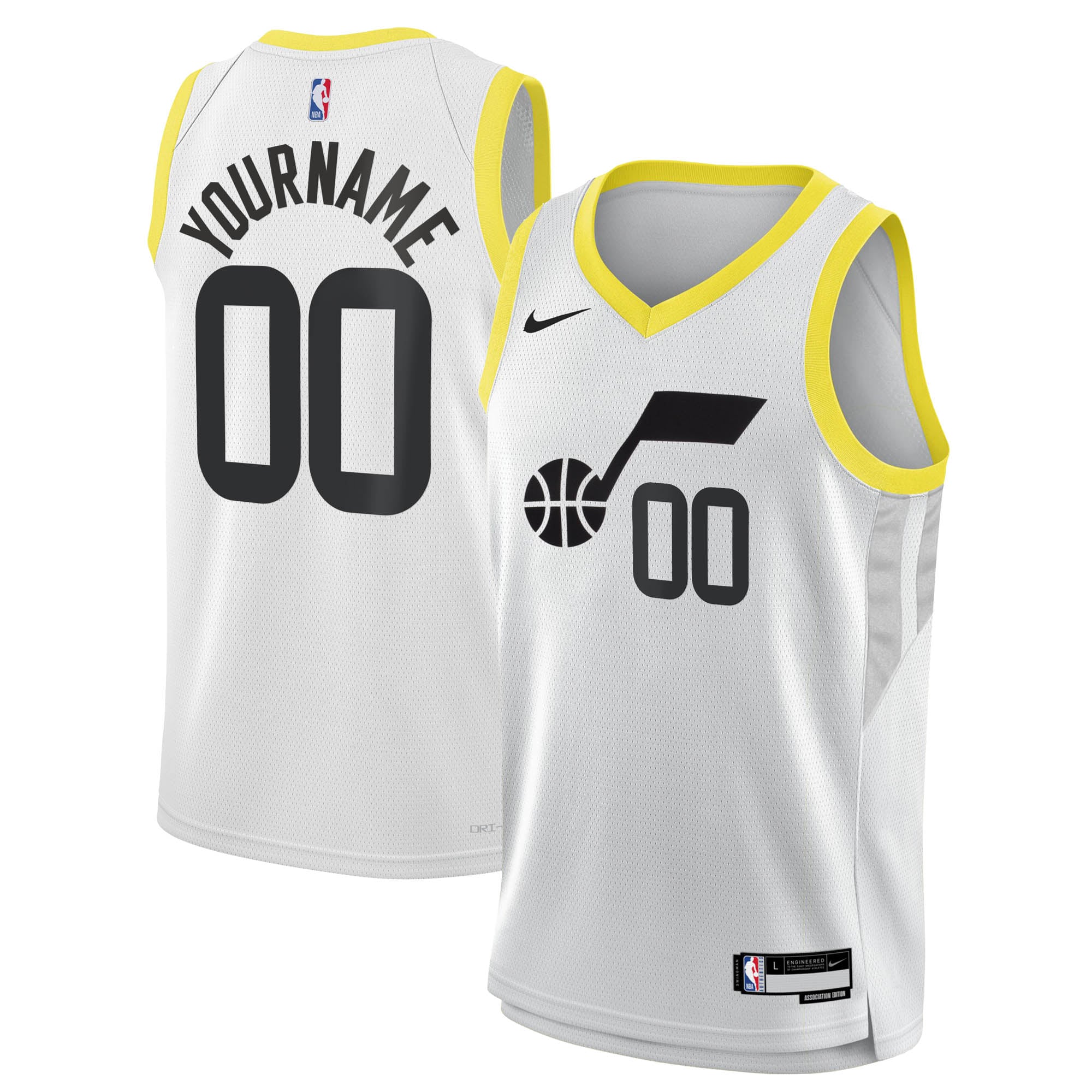 Utah Jazz Association Swingman Hockey Jersey - Custom - Youth - JS663 