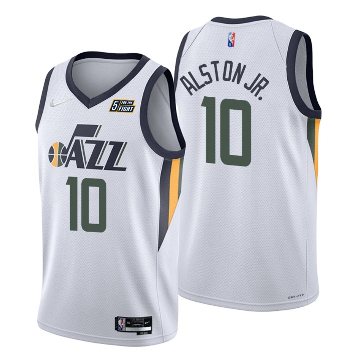 Utah Jazz Derrick Alston Jr. 75th Anniversary Diamond Basketball Jersey Association