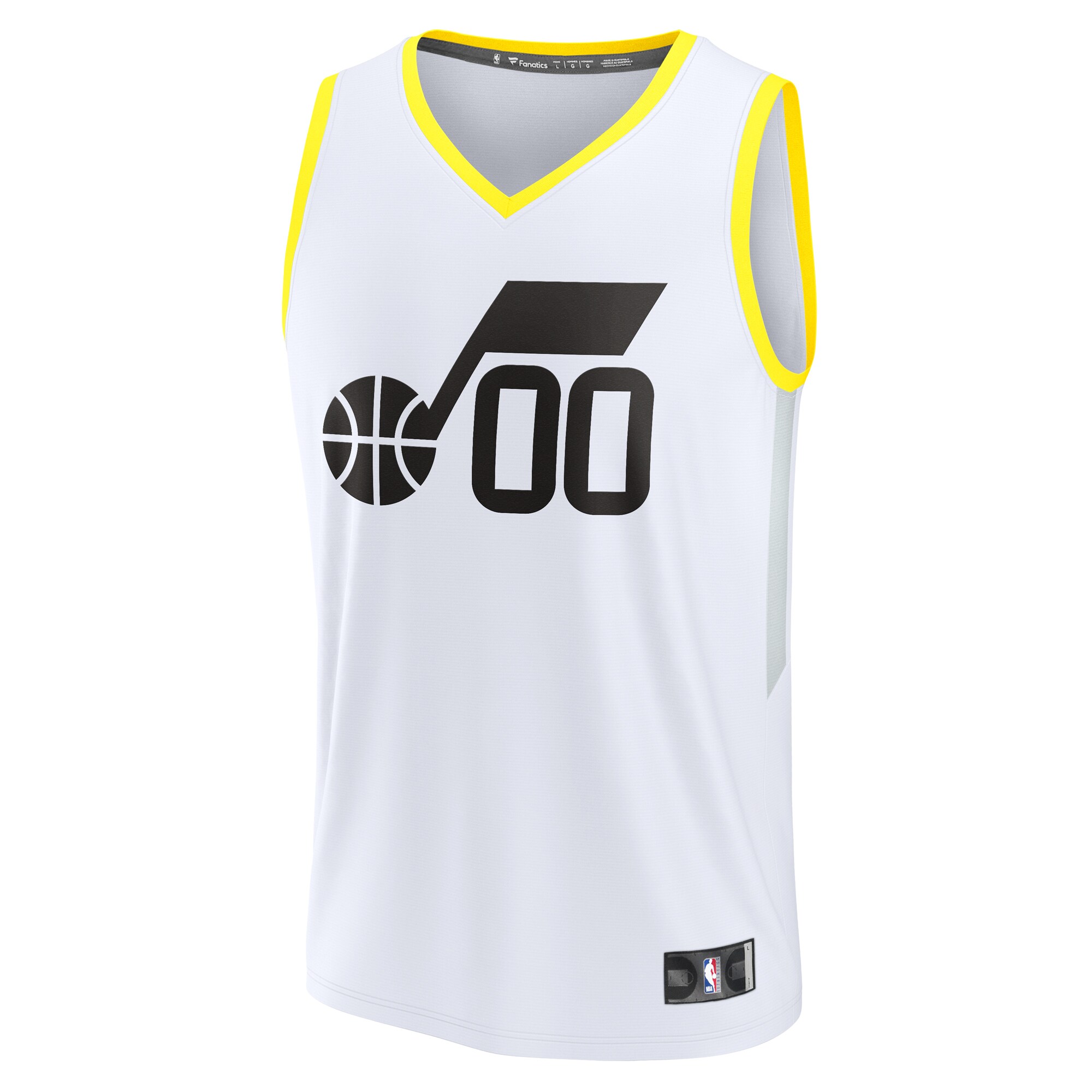 Alternative view of Utah Jazz Fanatics Youth Fast Break Replica Custom Basketball Jersey - Association Edition - White