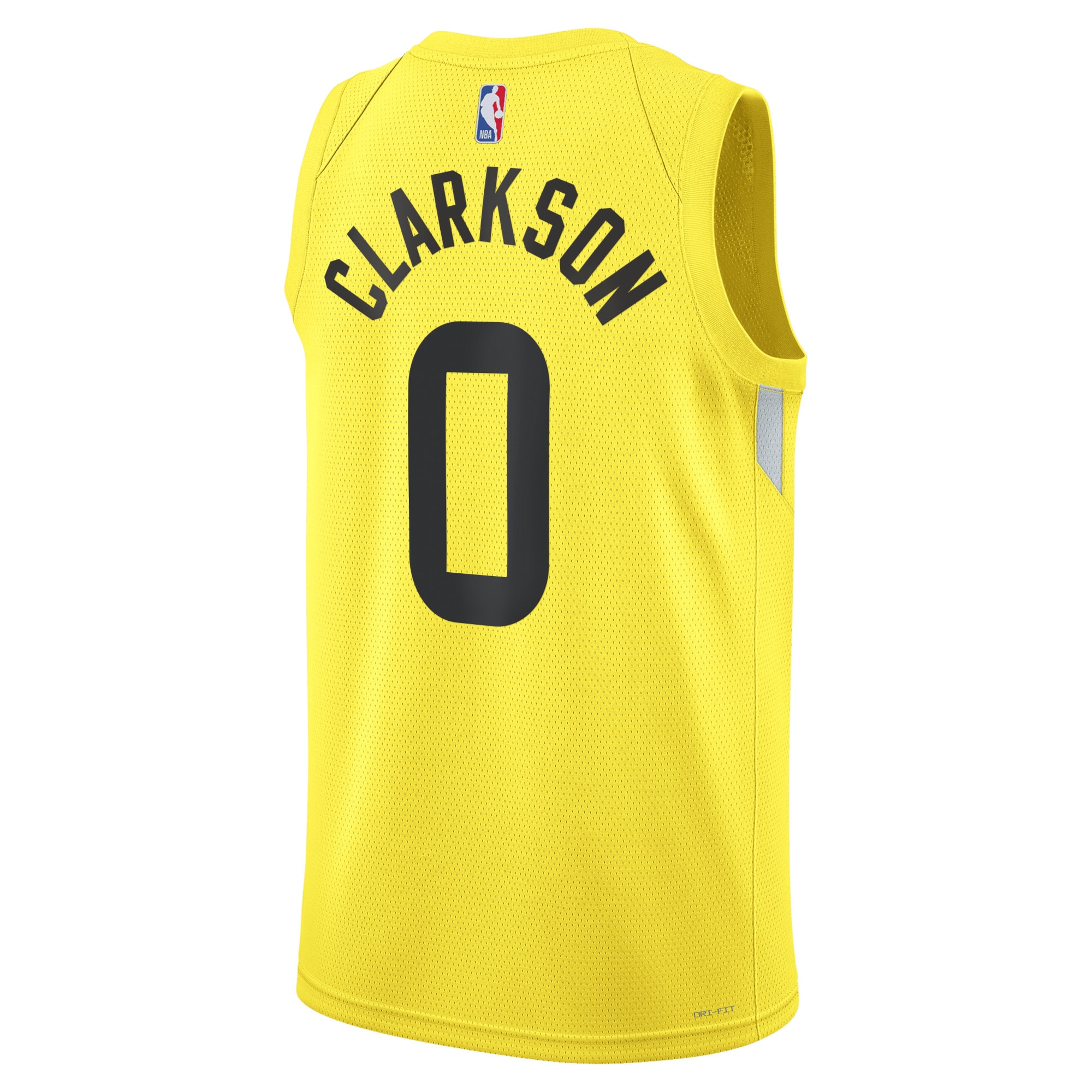 Alternative view of Utah Jazz Icon Edition Swingman Basketball Jersey - Gold - Jordan Clarkson - Youth - JS216 