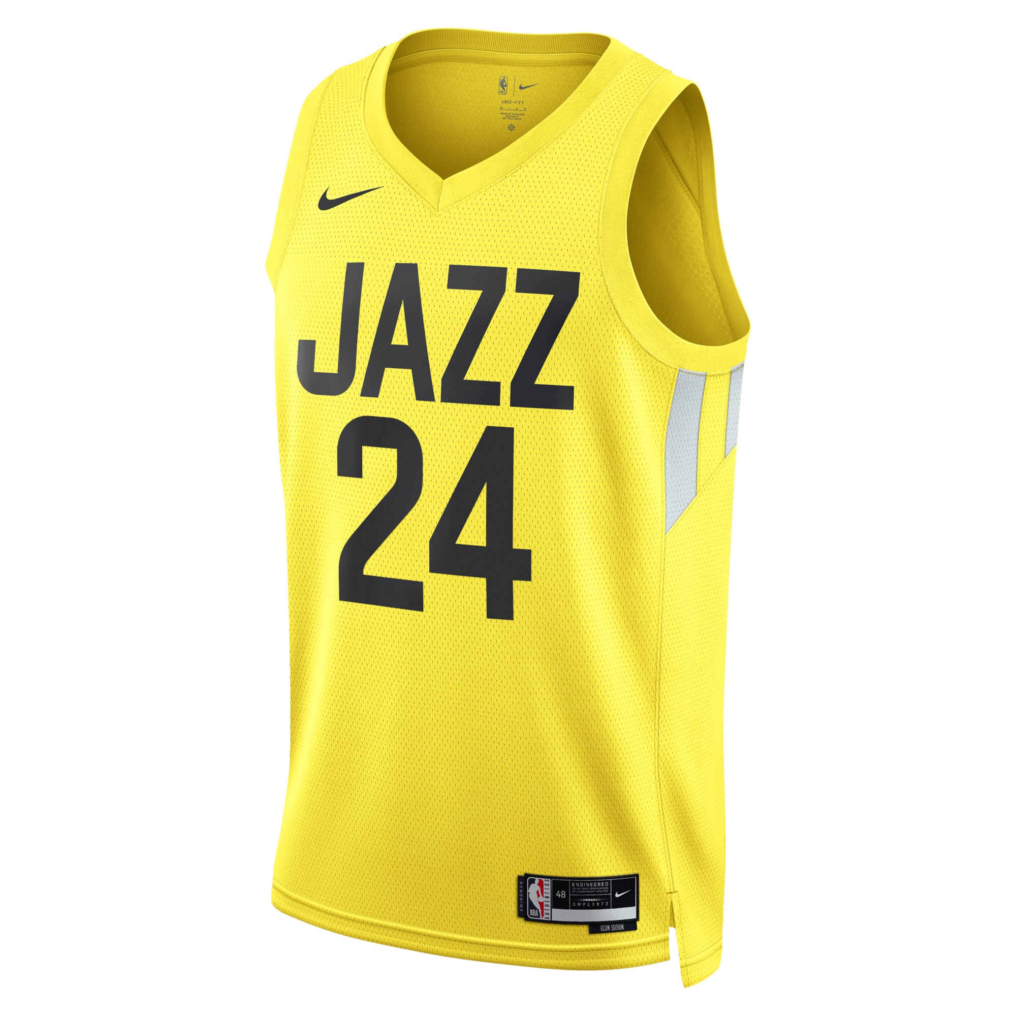 Utah Jazz Icon Edition Swingman Basketball Jersey - Gold - Walker Kessler - Unisex - JS557 