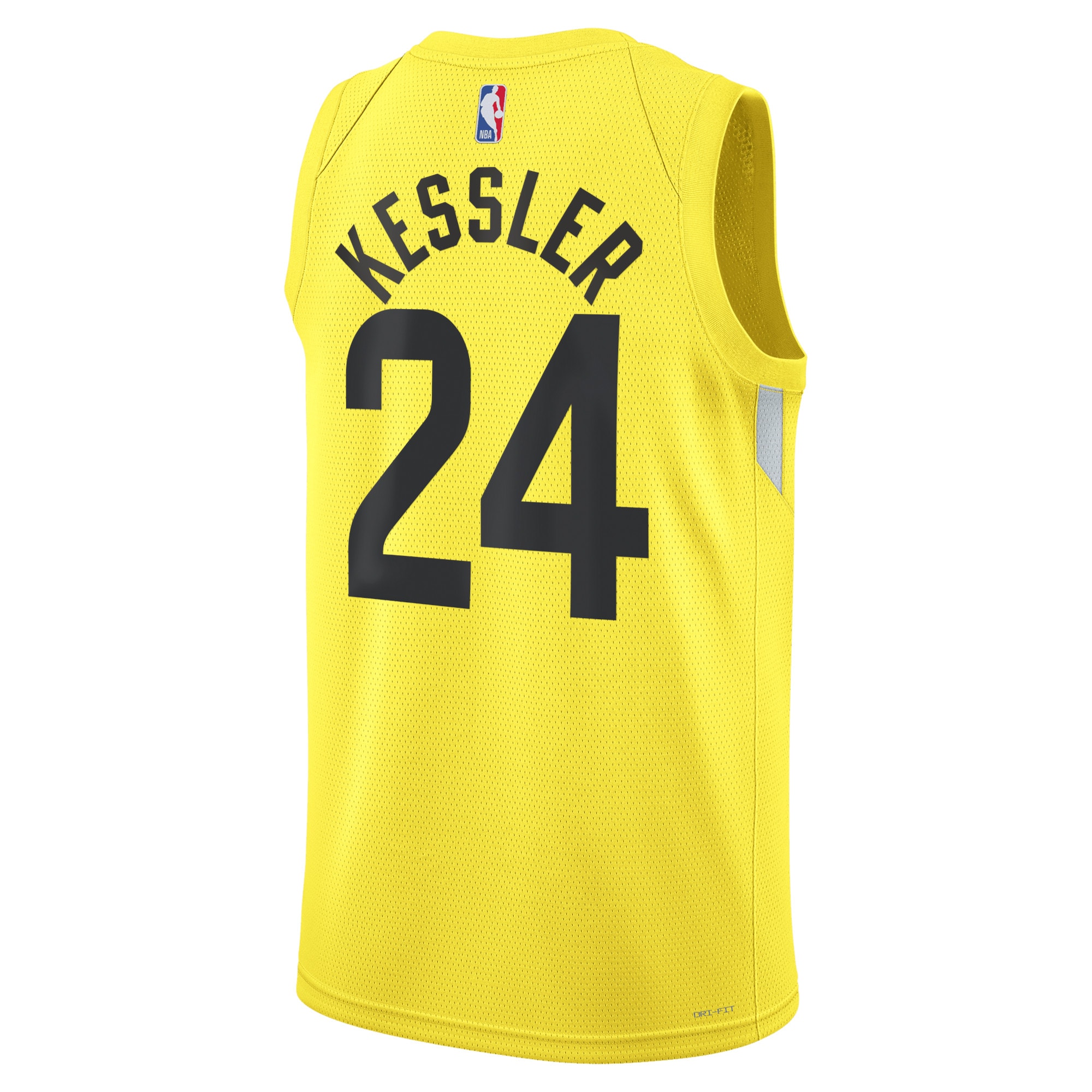 Alternative view of Utah Jazz Icon Edition Swingman Hockey Jersey - Gold - Walker Kessler - Unisex - JS557 