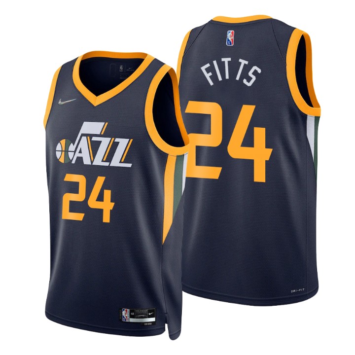 Utah Jazz Malik Fitts 75th Anniversary Diamond Basketball Jersey Icon