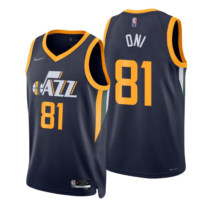 Utah Jazz Miye Oni 75th Anniversary Diamond Basketball Jersey Icon