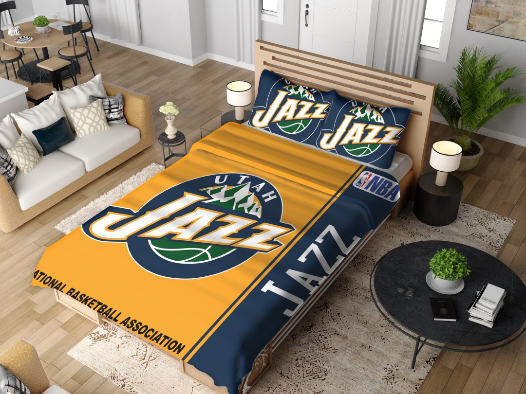 Alternative view of Utah Jazz NBA Basketball Bedding Set - Custom Bedding Set