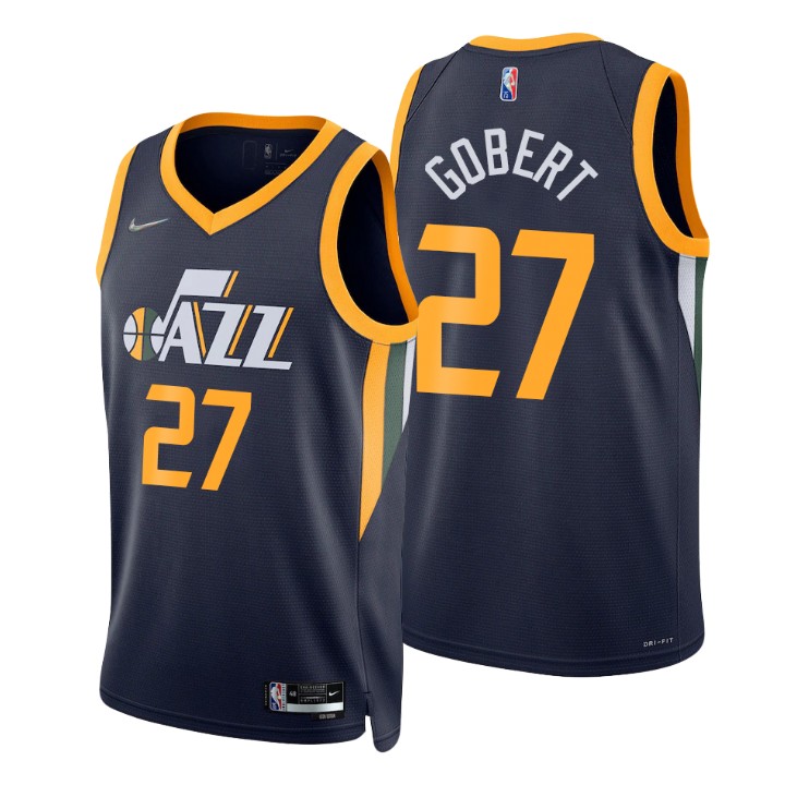 Utah Jazz Rudy Gobert 75th Anniversary Diamond Basketball Jersey Icon