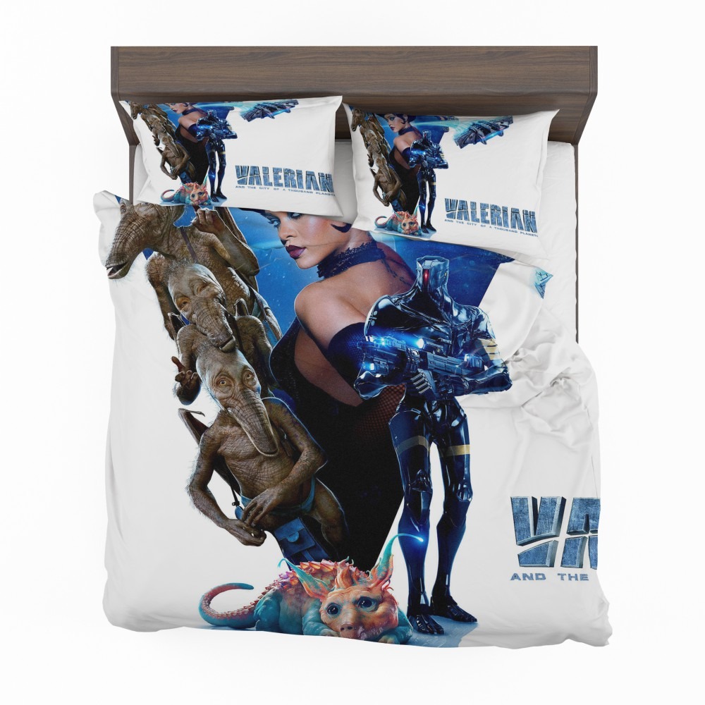 Alternative view of Valerian And The City Of A Thousand Planets Movie Rihanna Bedding Set - Custom Bedding Set