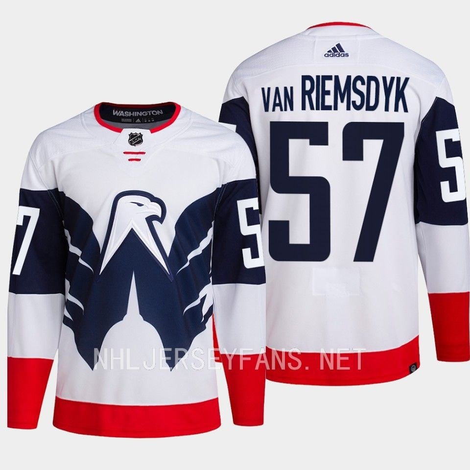 Van Riemsdyk 57 Washington Capitals 2023 Jersey Stadium White Primegreen - JS510 