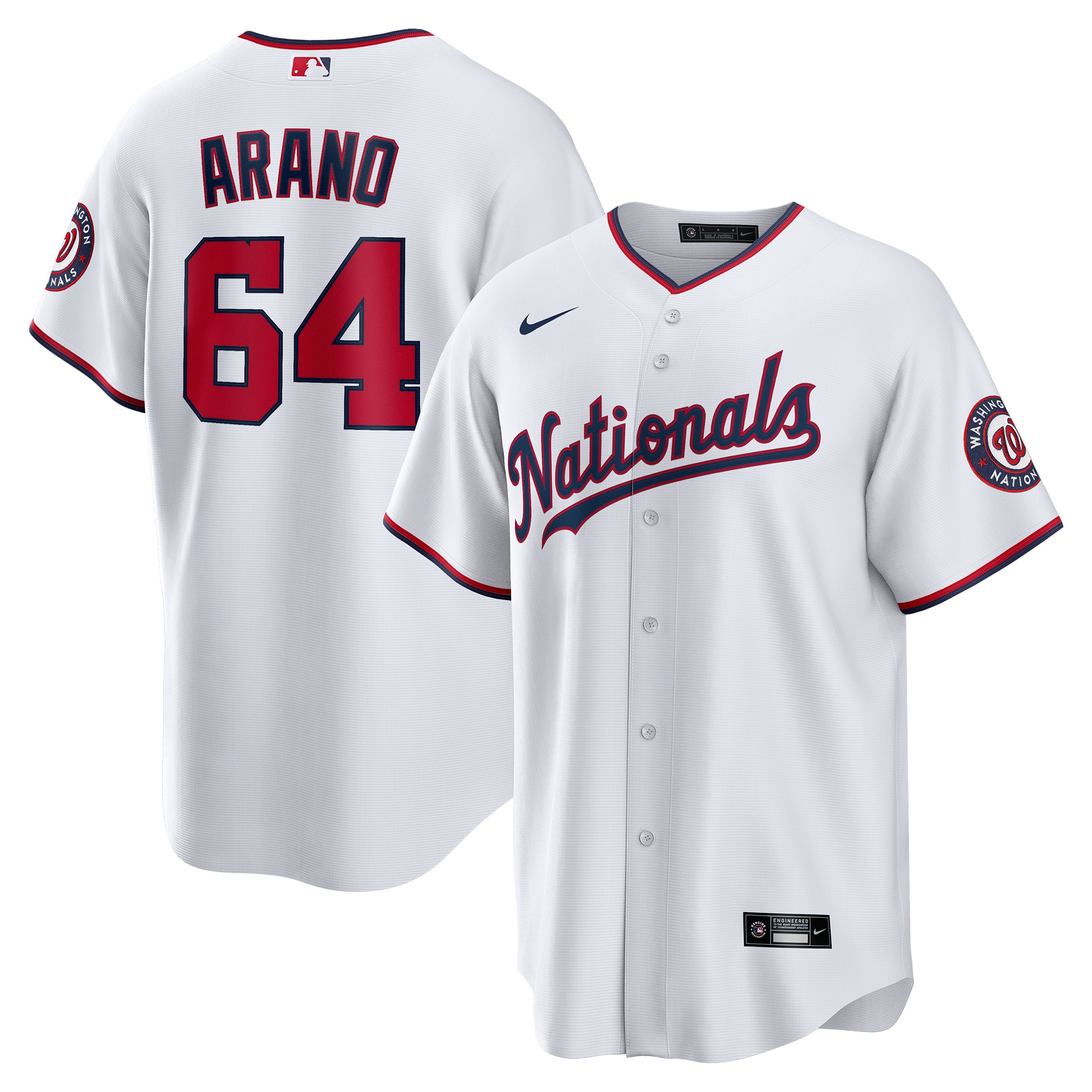 VÃƒÆ’Ã‚Â­ctor Arano Washington Nationals Home Replica Player Jersey - White