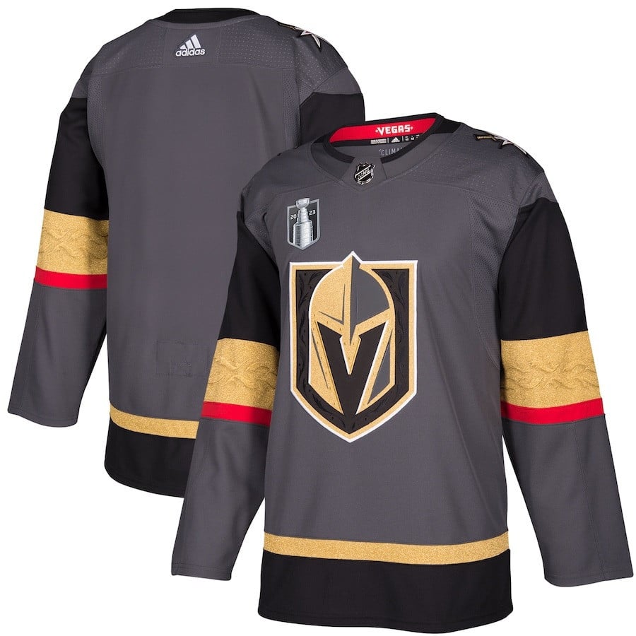 Vegas Golden Knights 2023 Stanley Cup Final Alternate Hockey Jersey - Gray - JS424 