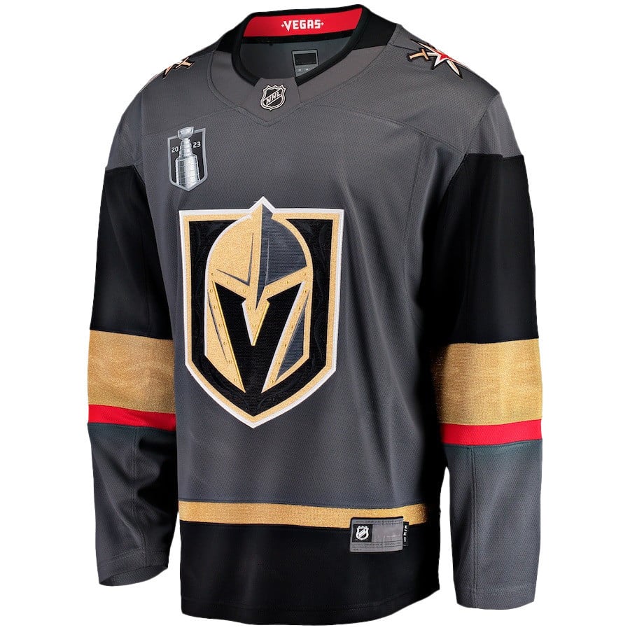 Alternative view of Vegas Golden Knights Champions of the Ice 2023 Stanley Cup Men Hockey Jersey - Black - JS259 