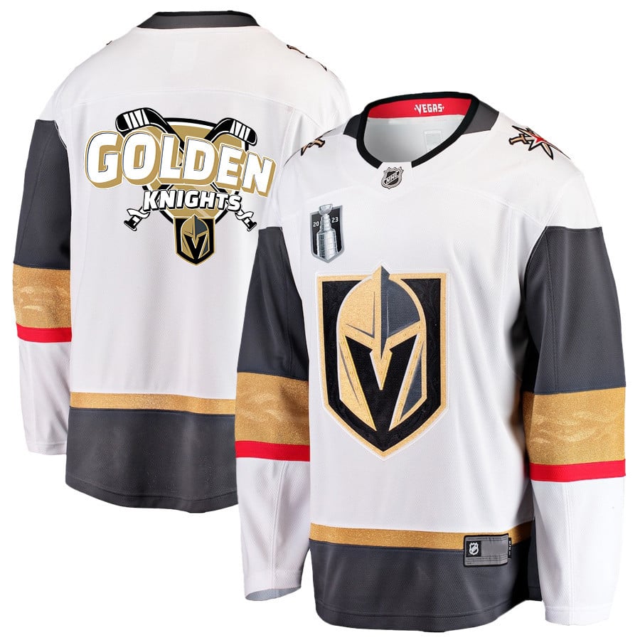 Vegas Golden Knights Champions of the Ice 2023 Stanley Cup Men Hockey Jersey - White - JS466 