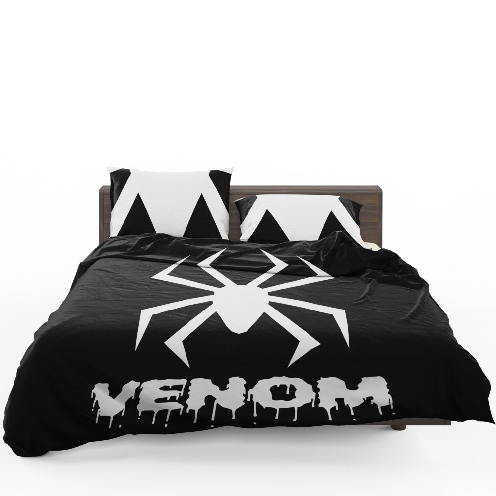 Venom Movie Black Shapes Symbol Venom Bedding Set - Custom Bedding Set