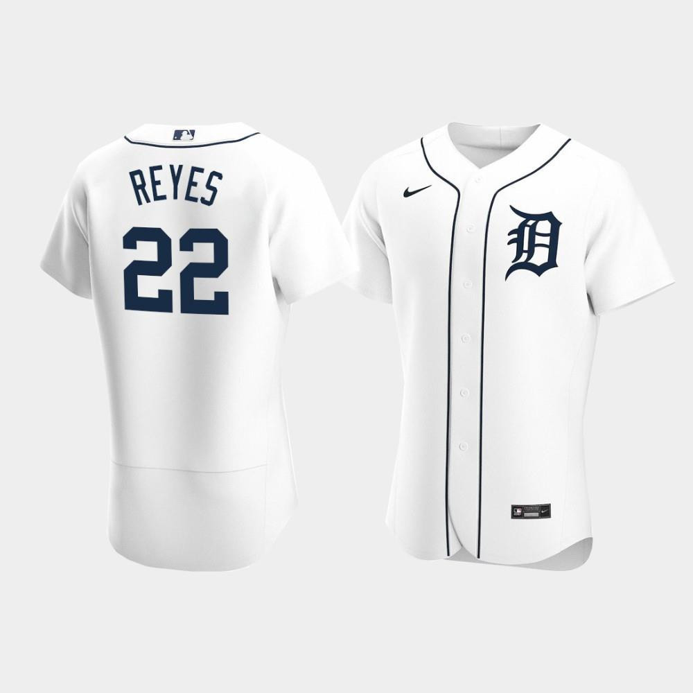 Victor Reyes 22 Detroit Tigers White Home Baseball Jersey Baseball Jersey