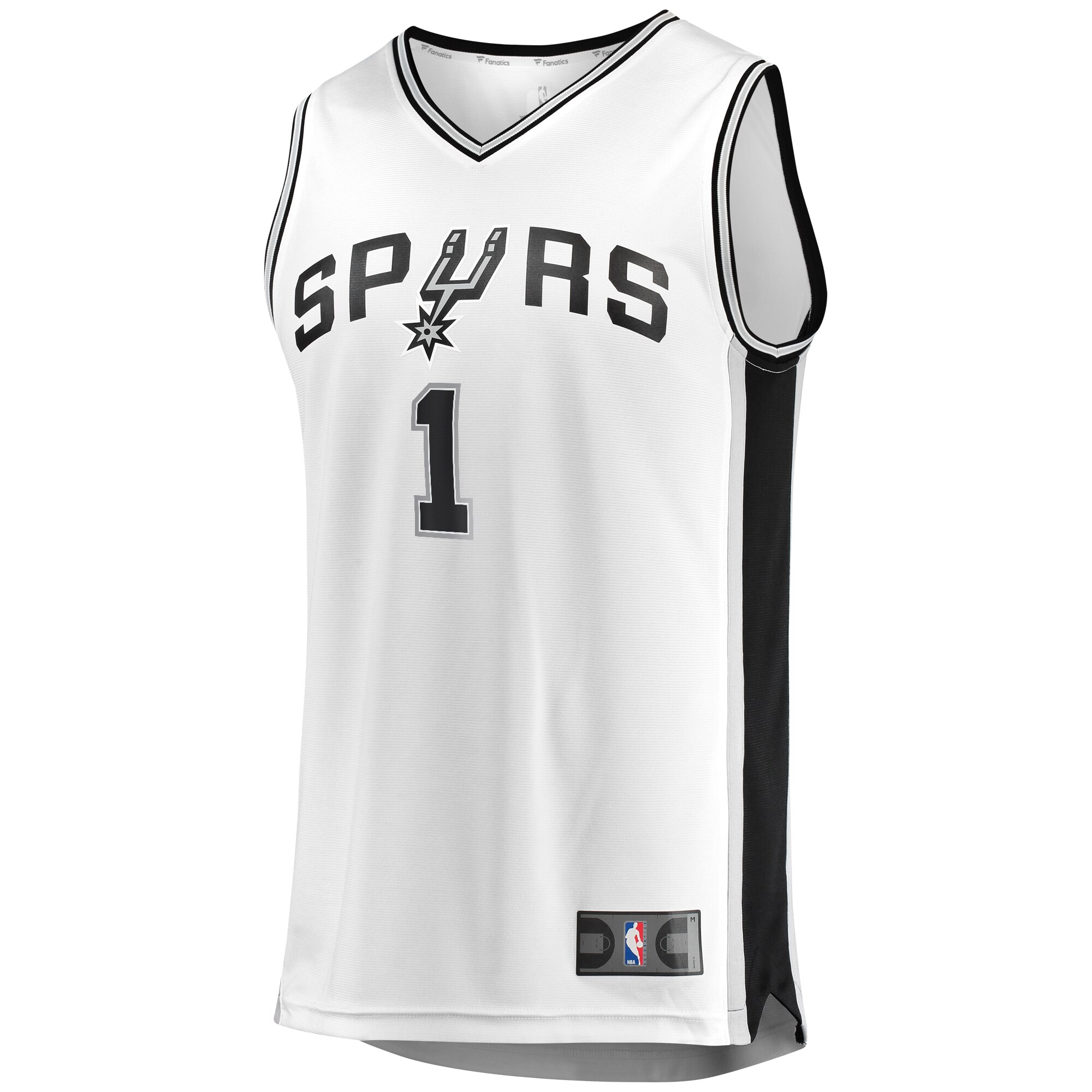 Alternative view of Victor Wembanyama San Antonio Spurs Fanatics Fast Break Player Basketball Jersey - Association Edition - White