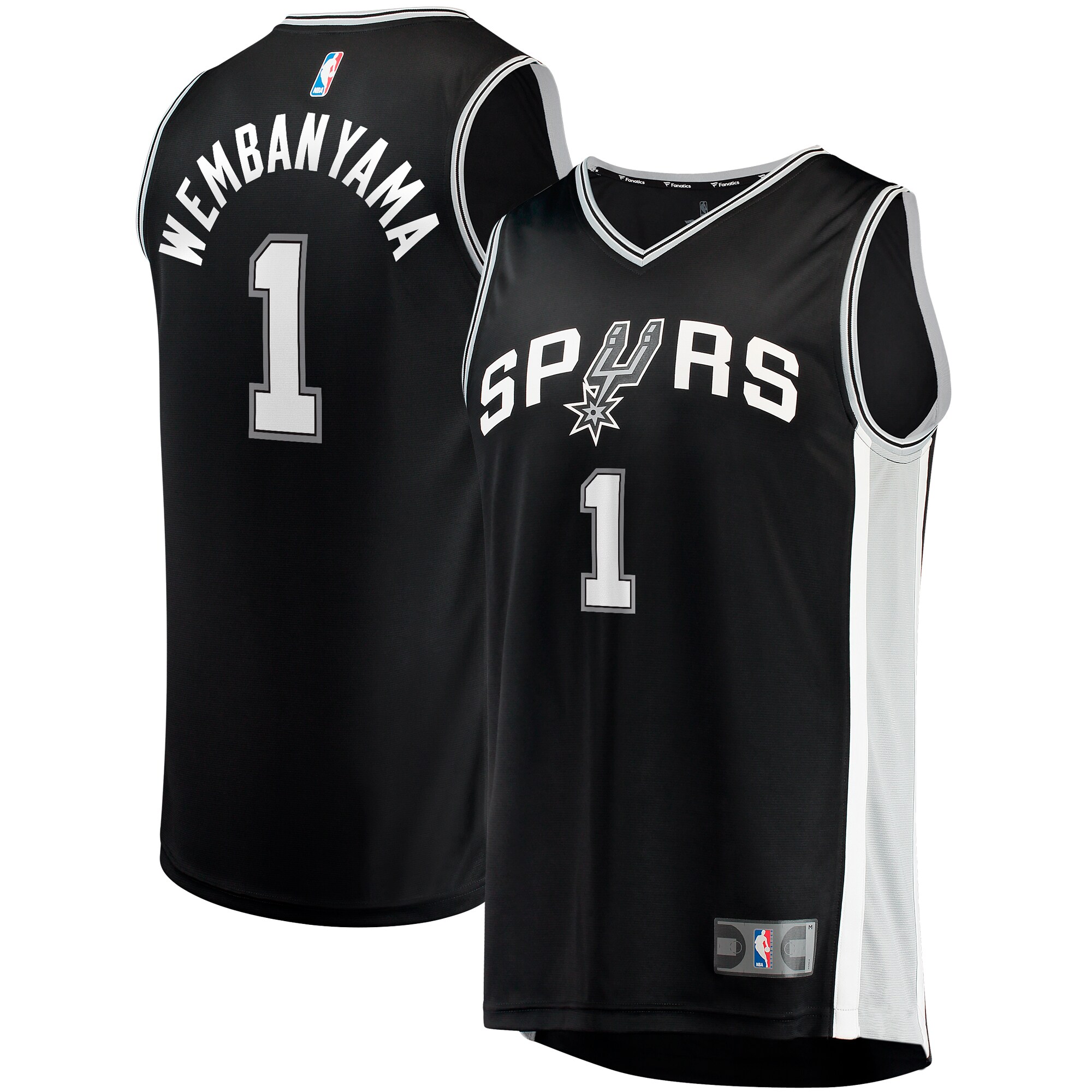 Victor Wembanyama San Antonio Spurs Fanatics Youth Fast Break Replica Basketball Jersey - Icon Edition - Black