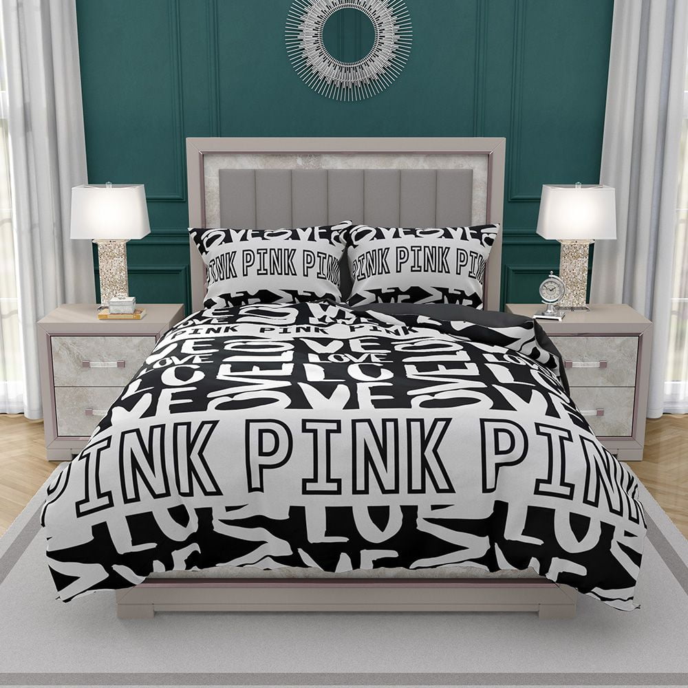 Victoria's Secret Pink Valentine Day Pattern Bedding Set - Custom Bedding Set
