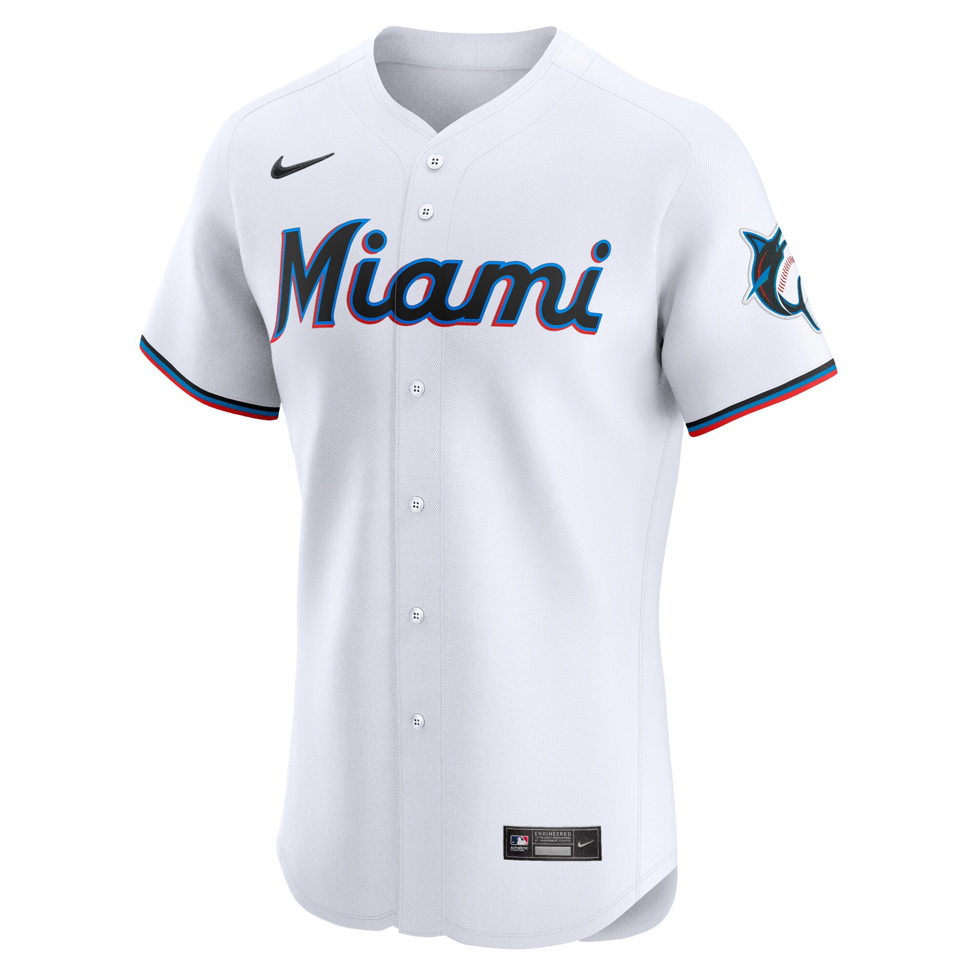 Alternative view of Vidal Brujan Miami Marlins Home Elite Player Baseball Jersey - White
