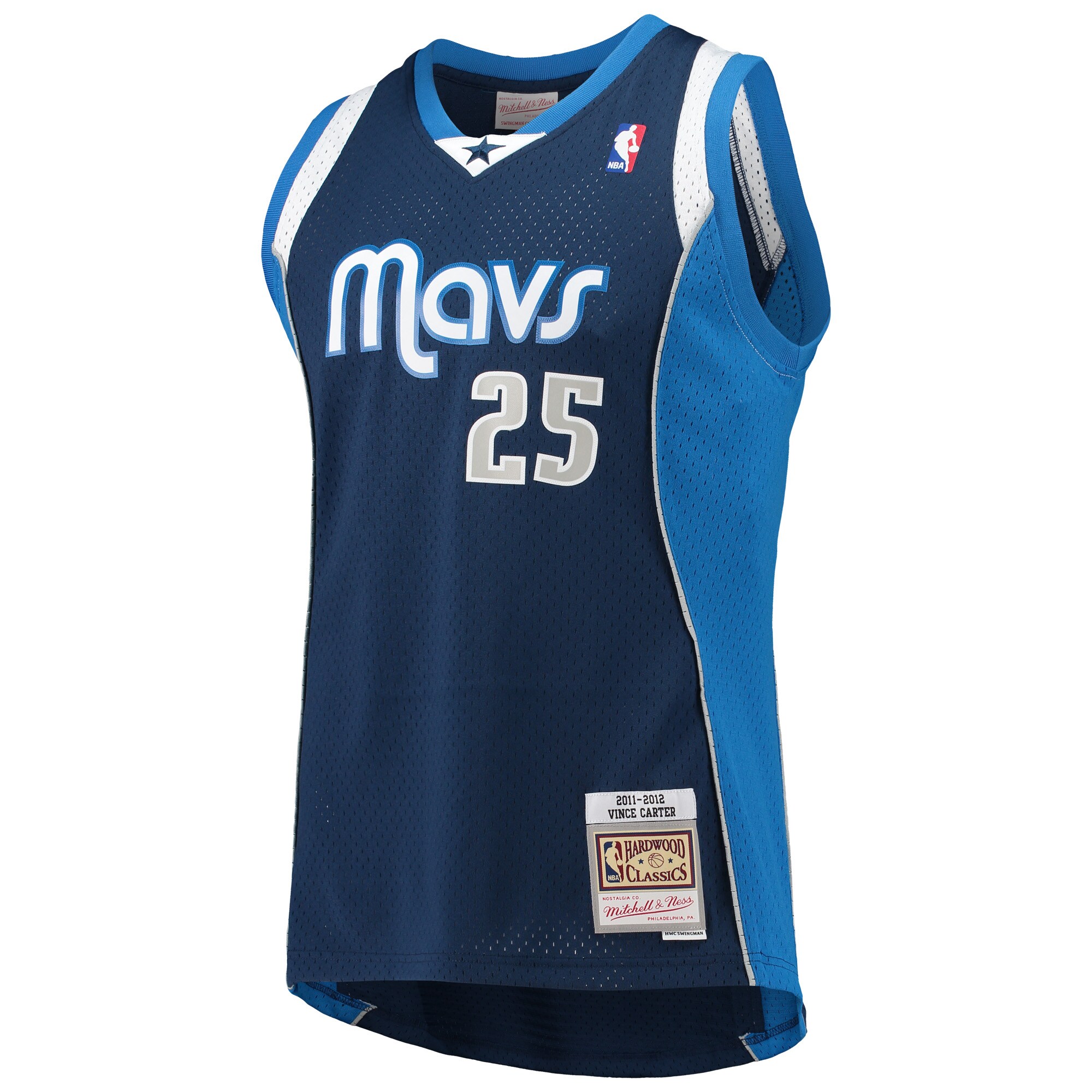 Alternative view of Vince Carter Dallas Mavericks Mitchell & Ness 2011/12 Hardwood Classics Swingman Basketball Jersey - Navy