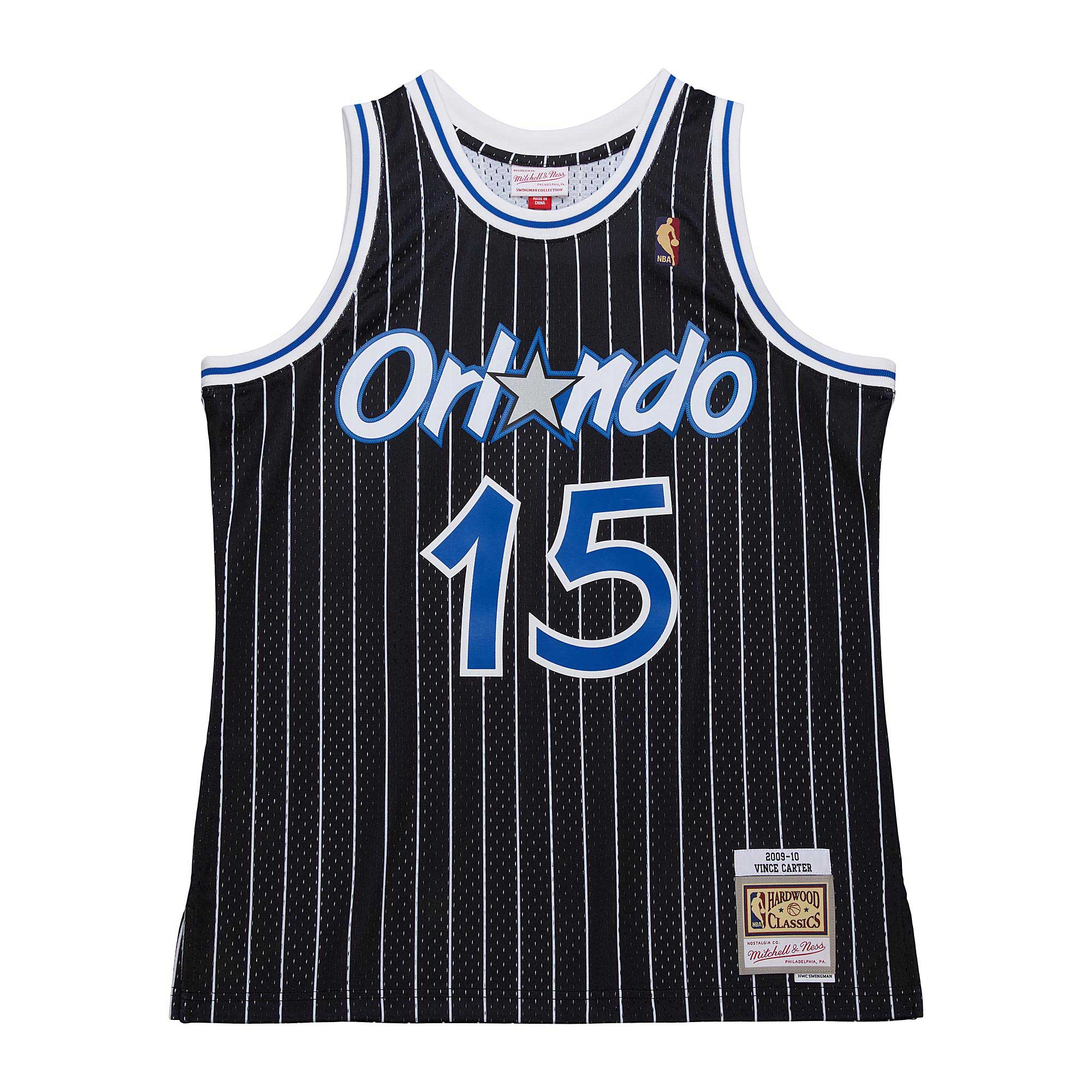 Alternative view of Vince Carter Orlando Magic Mitchell & Ness 2009/10 Hardwood Classics Swingman Basketball Jersey - Black