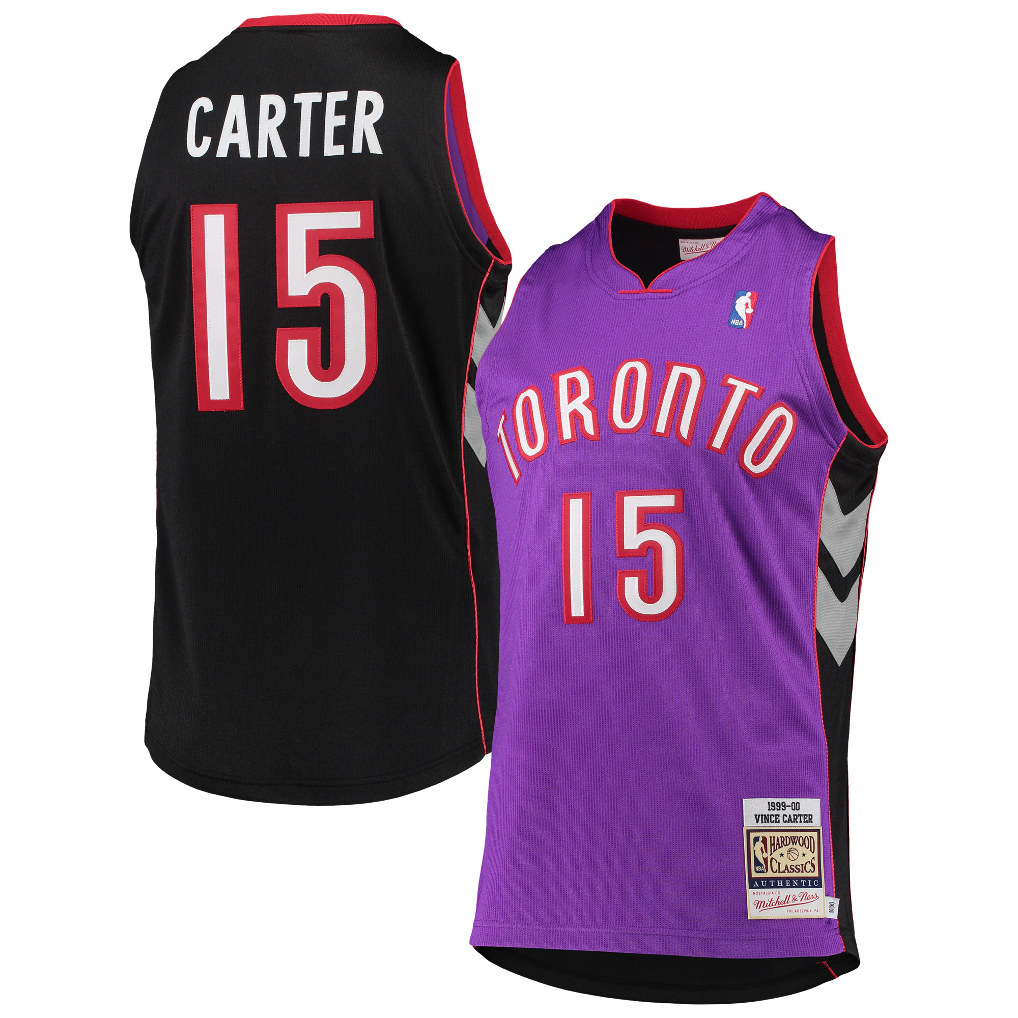 Vince Carter Toronto Raptors Mitchell & Ness 1999/2000 Hardwood Classics Authentic Basketball Jersey - Purple