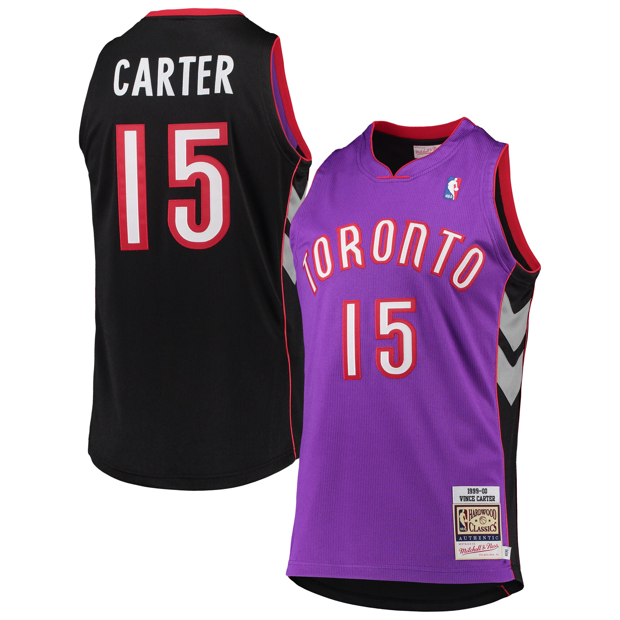 Vince Carter Toronto Raptors Mitchell & Ness 1999/2000 Hardwood Classics Authentic Basketball Jersey - Purple