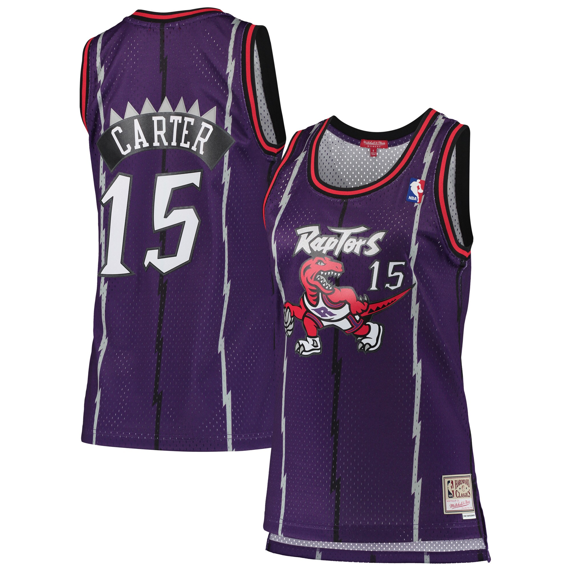 Vince Carter Toronto Raptors Mitchell & Ness Women's 1998/99 Hardwood Classics Swingman Basketball Jersey - Purple