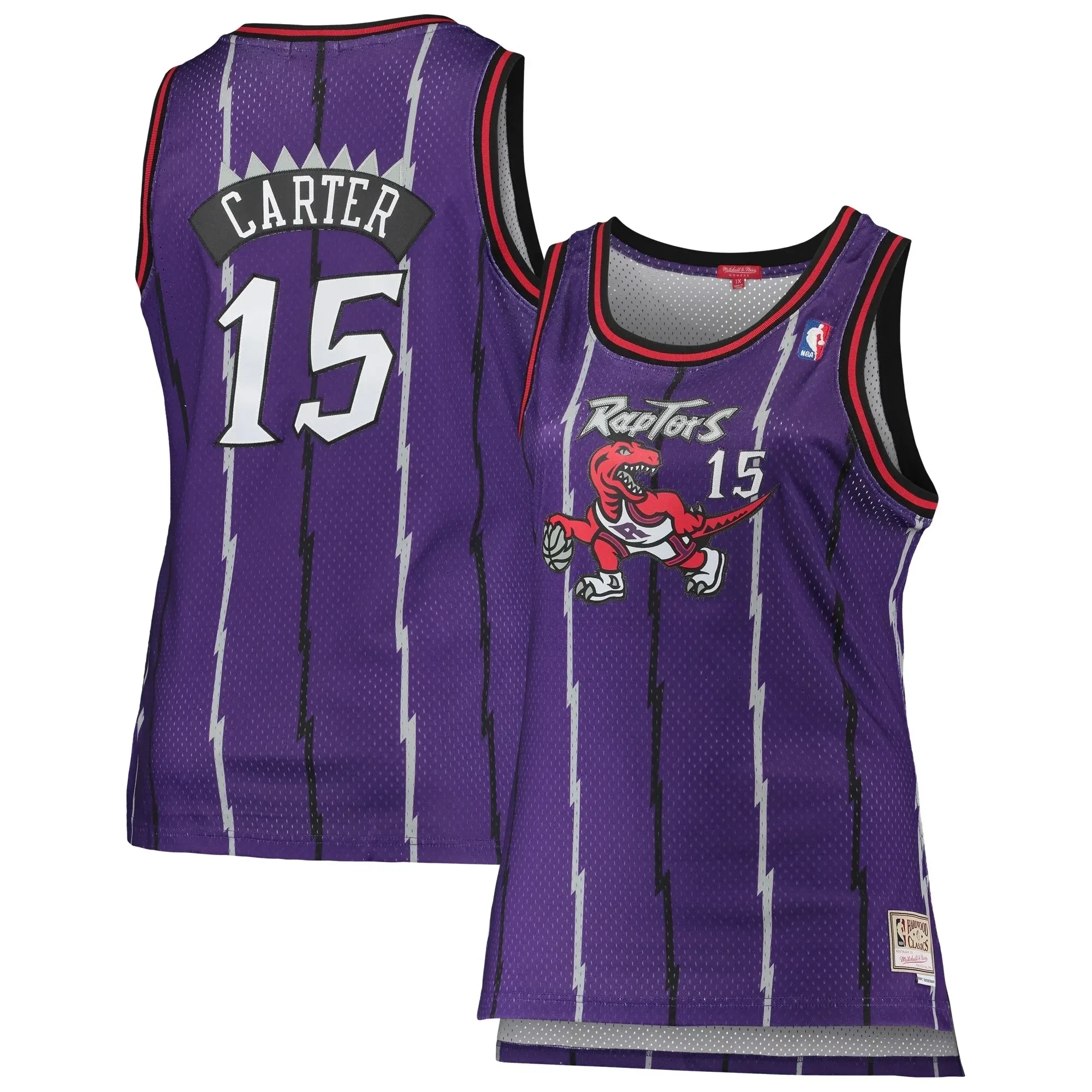 Vince Carter Toronto Raptors Mitchell & Ness Women's Plus Size Swingman Basketball Jersey - Purple - JS346 