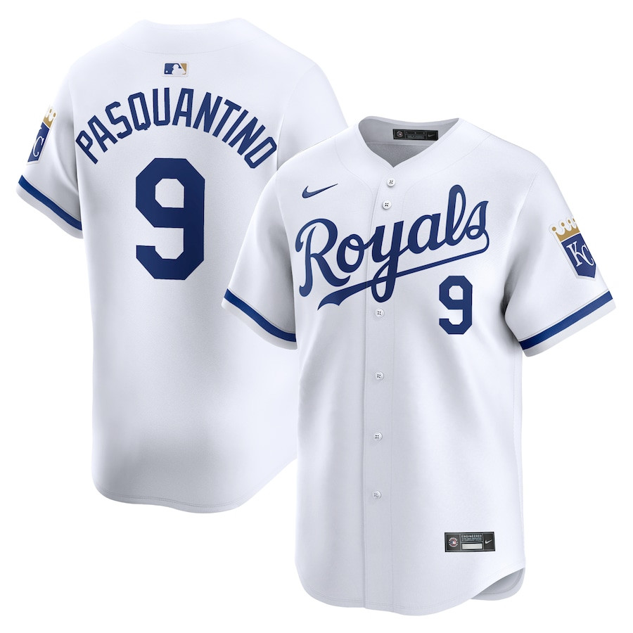 Vinnie Pasquantino 9 Kansas City Royals Home Limited Player Men Baseball Jersey - White 