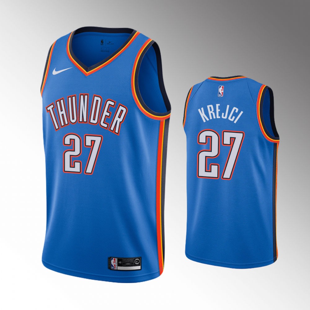 Vit Krejci Oklahoma City Thunder 2021-22 Icon Edition Blue Basketball Jersey