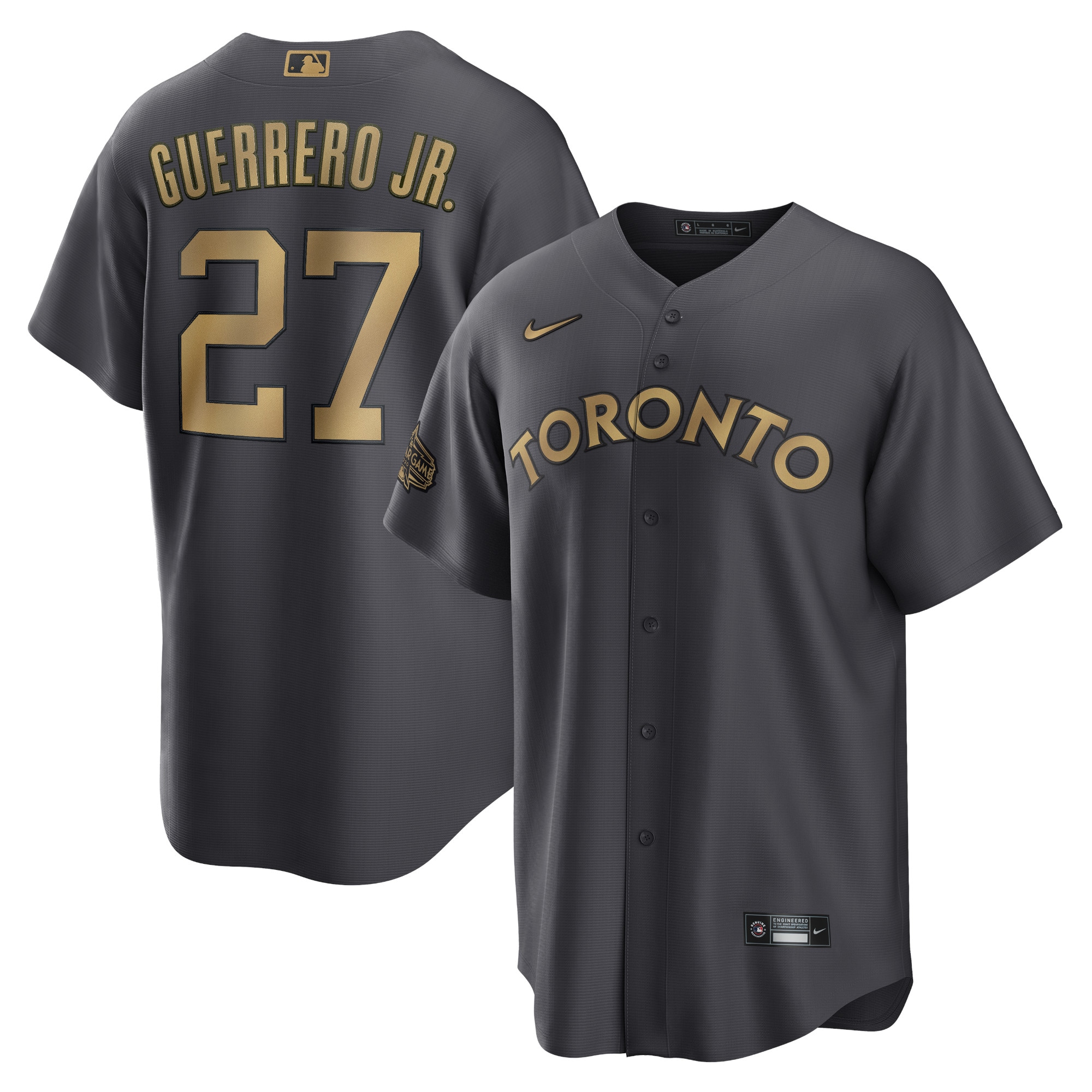 Vladimir Guerrero Jr. Toronto Blue Jays 2022 Mlb All-star Game Replica Player Jersey - Black