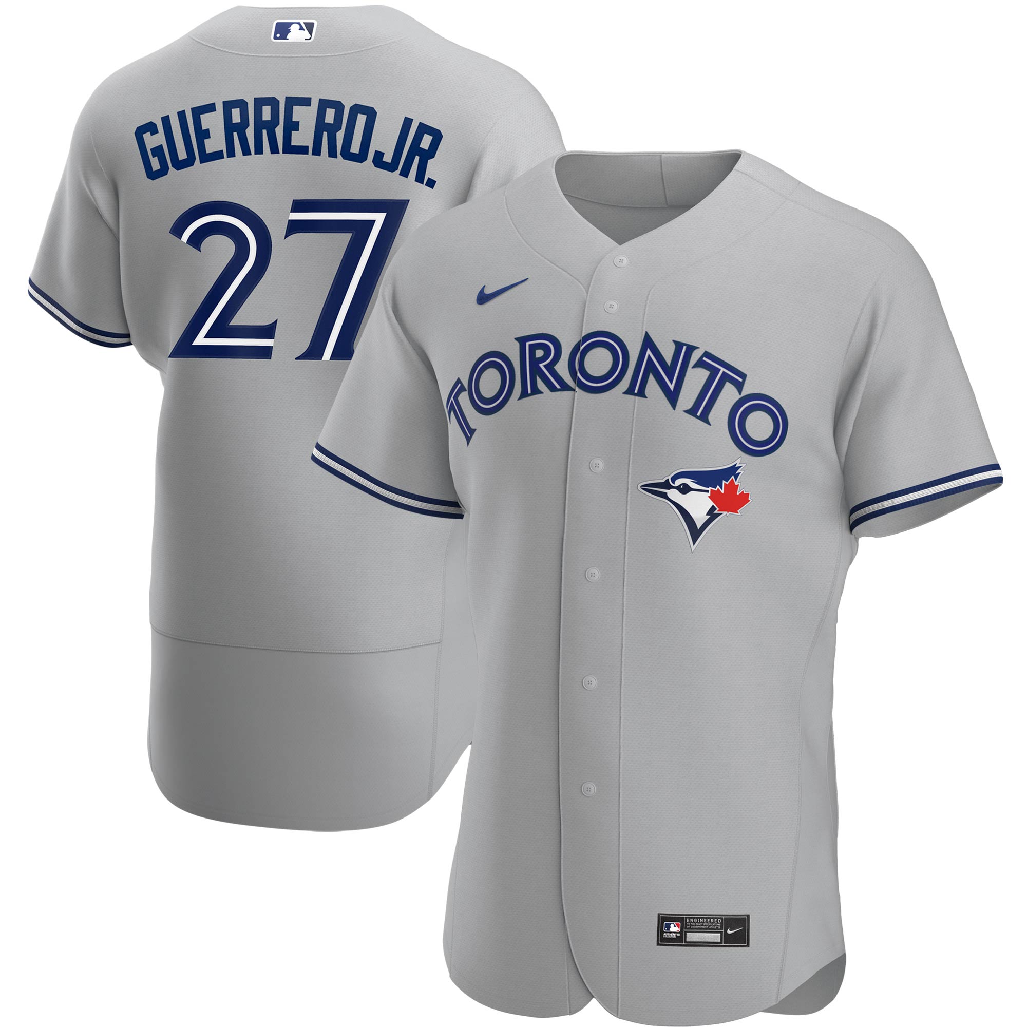 Vladimir Guerrero Jr. Toronto Blue Jays Road Authentic Player Baseball Jersey - Gray