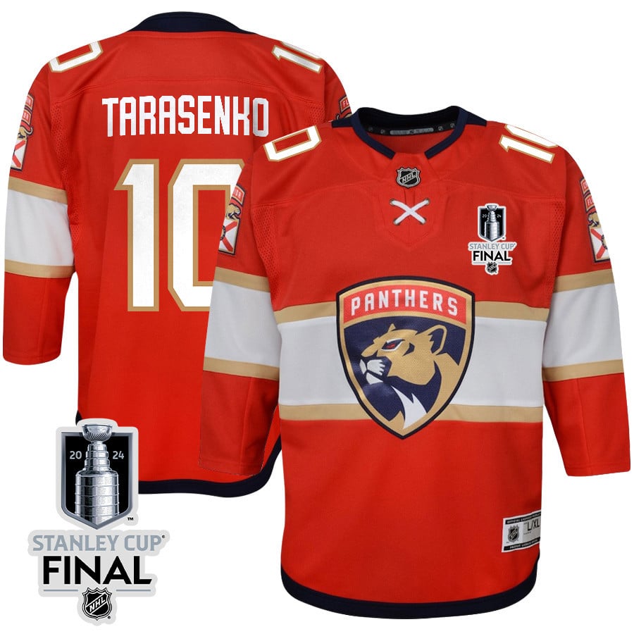 Vladimir Tarasenko 10 Florida Panthers 2024 STANLEY CUP Final Youth Home Breakaway Hockey Jersey - Red - JS355 