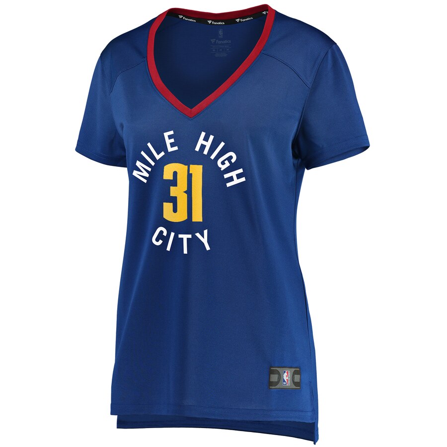 Alternative view of Vlatko Cancar Denver Nuggets Fanatics Branded Women's Fast Break Replica Basketball Jersey Blue - Statement Edition