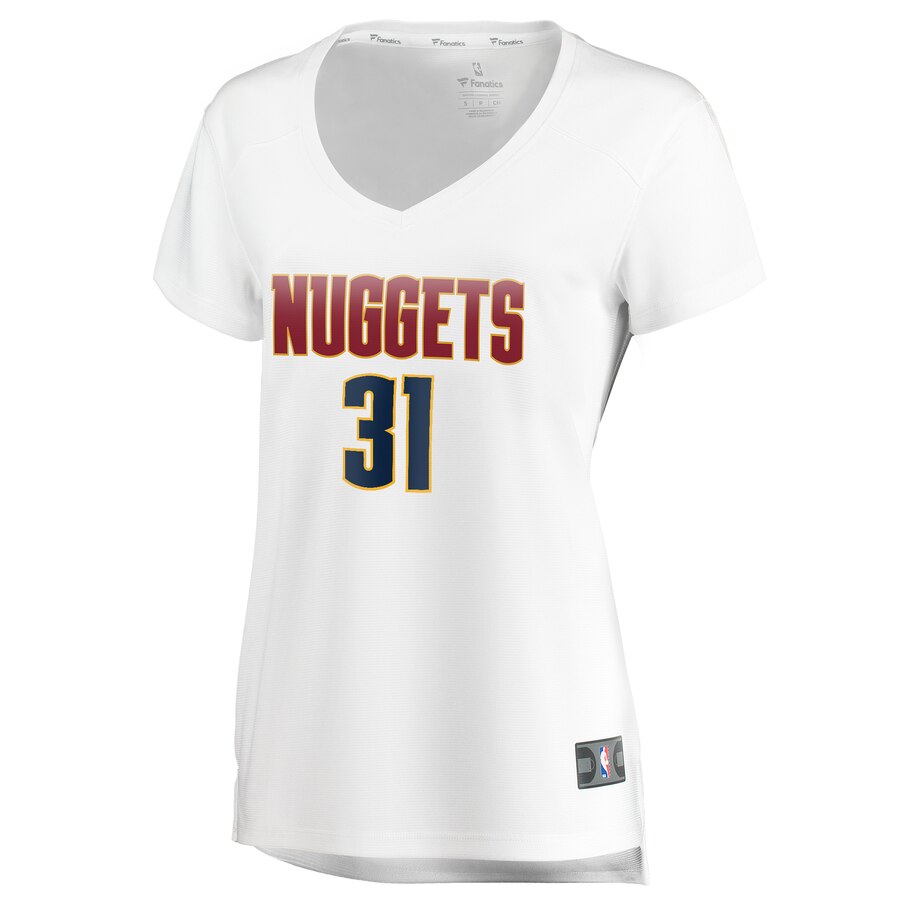 Alternative view of Vlatko Cancar Denver Nuggets Fanatics Branded Women's Fast Break Replica Basketball Jersey White - Association Edition