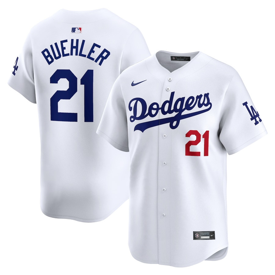 Walker Buehler 21 Los Angeles Dodgers Home Limited Men Baseball Jersey - White 