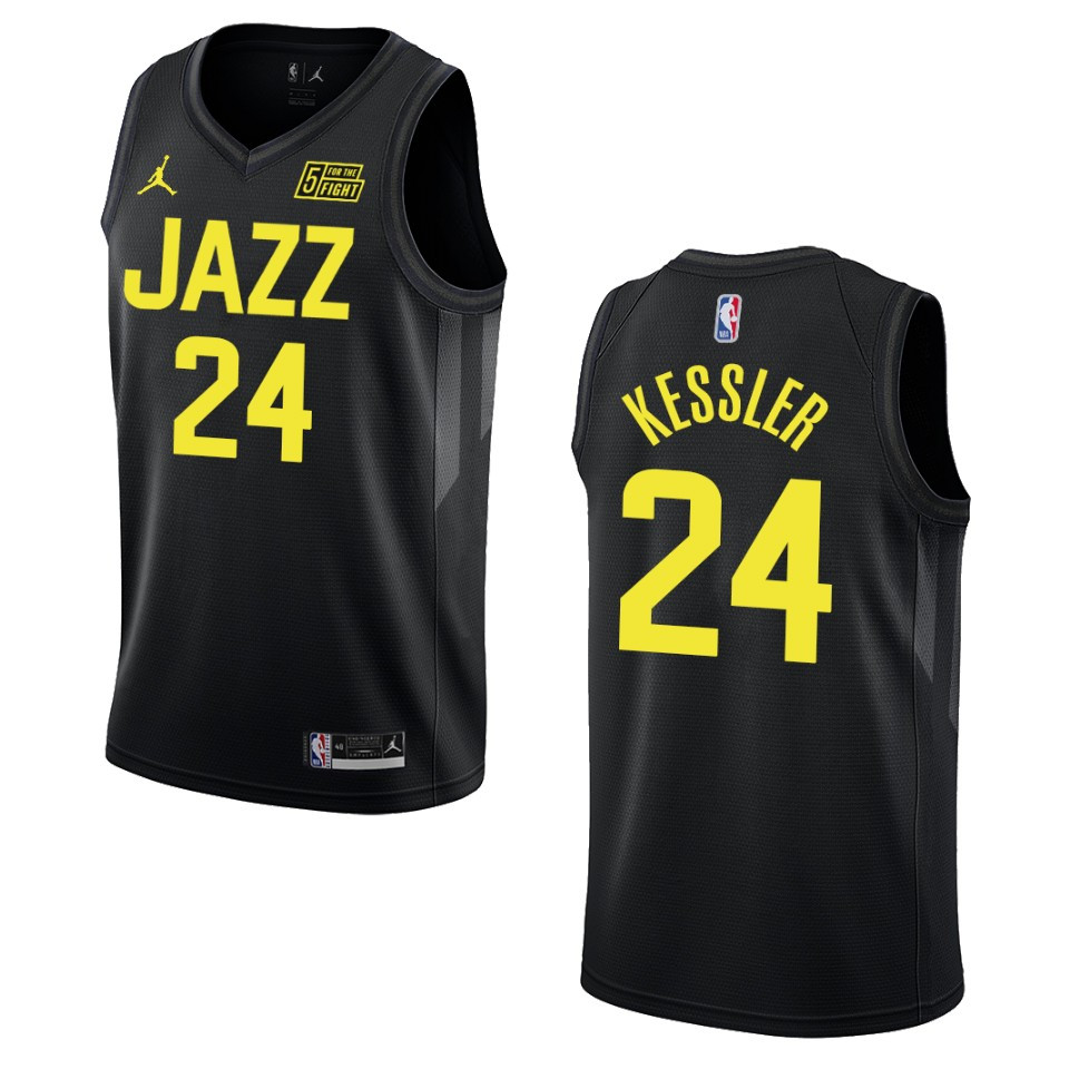 Walker Kessler Black Statement Edition 2022-23 Utah Jazz Swingman Basketball Jersey