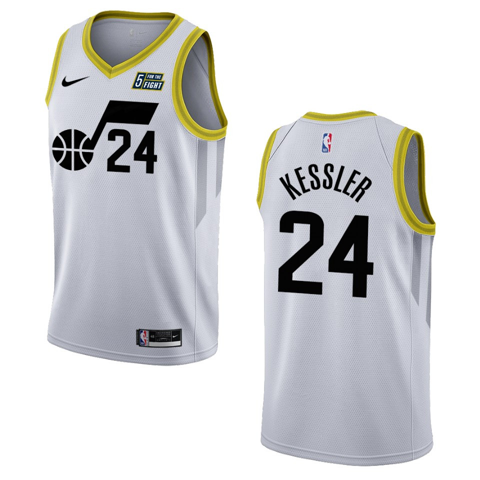 Walker Kessler White Association Edition 2022-23 Utah Jazz Swingman Basketball Jersey