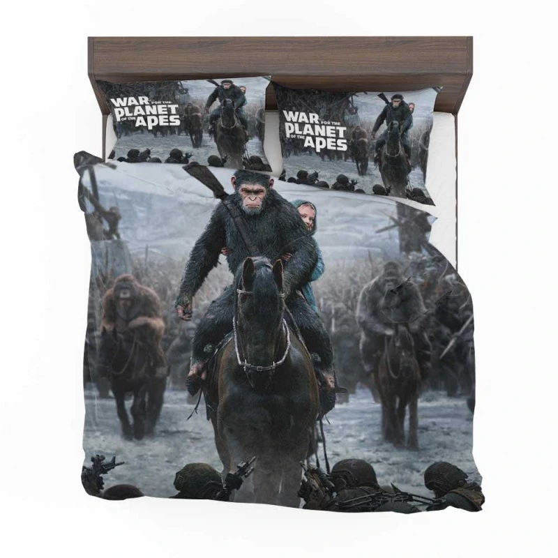 Alternative view of War For The Planet Of The Apes Movie Bedding Set - Custom Bedding Set