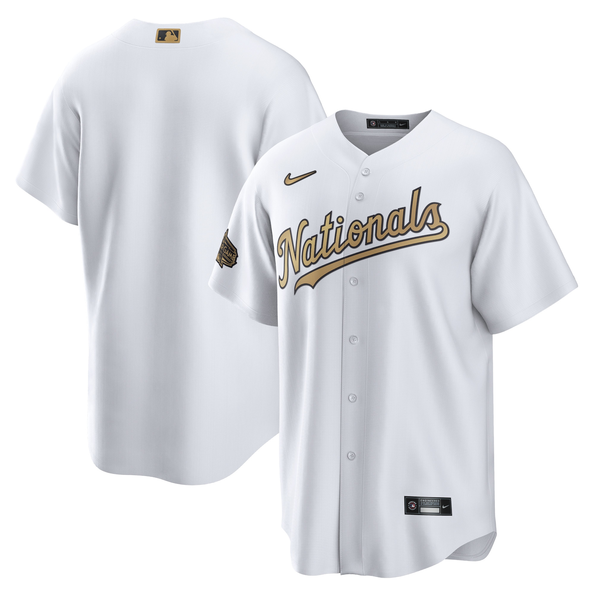 Washington Nationals 2022 Mlb All-star Game Replica Blank Baseball Jersey - White