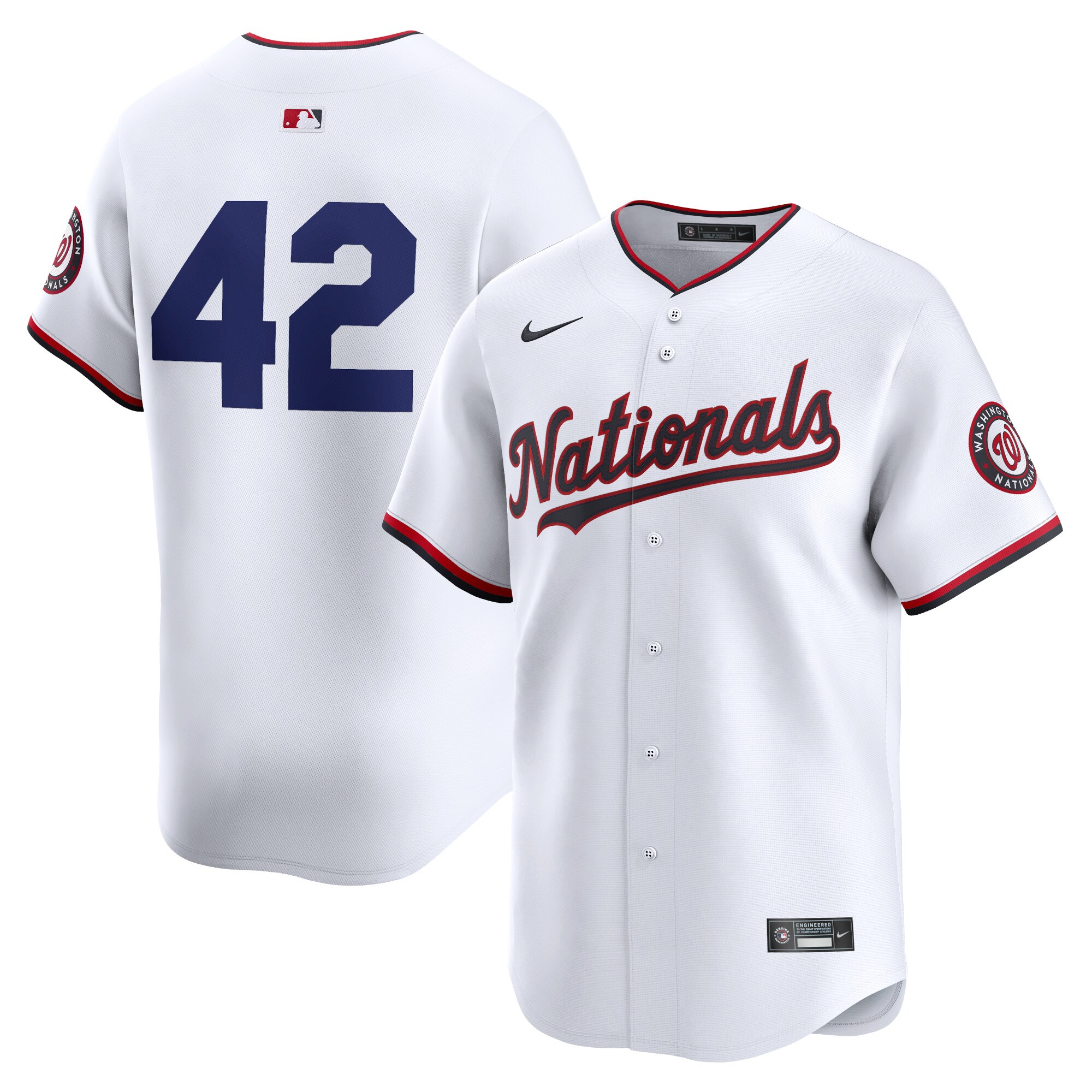Washington Nationals 2024 Jackie Robinson Day Home Limited Baseball JerseyÃƒâ€šÃ‚Â ÃƒÂ¢Ã¢â€šÂ¬Ã¢â‚¬Å“ White